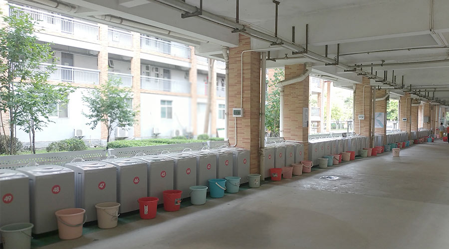 好評度高！江門一中學校又雙叒續單金環電器共享洗衣機