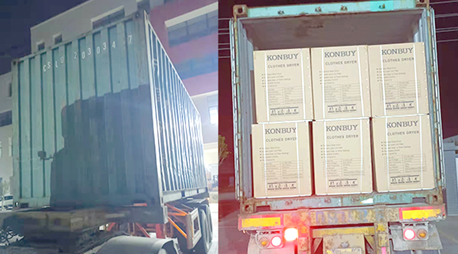 國內外市場“兩開花”！康標滾筒干衣機出貨到國外