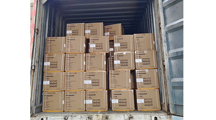 滿滿的貨物！國內知名品牌客戶全自動滾筒洗衣機裝柜發貨